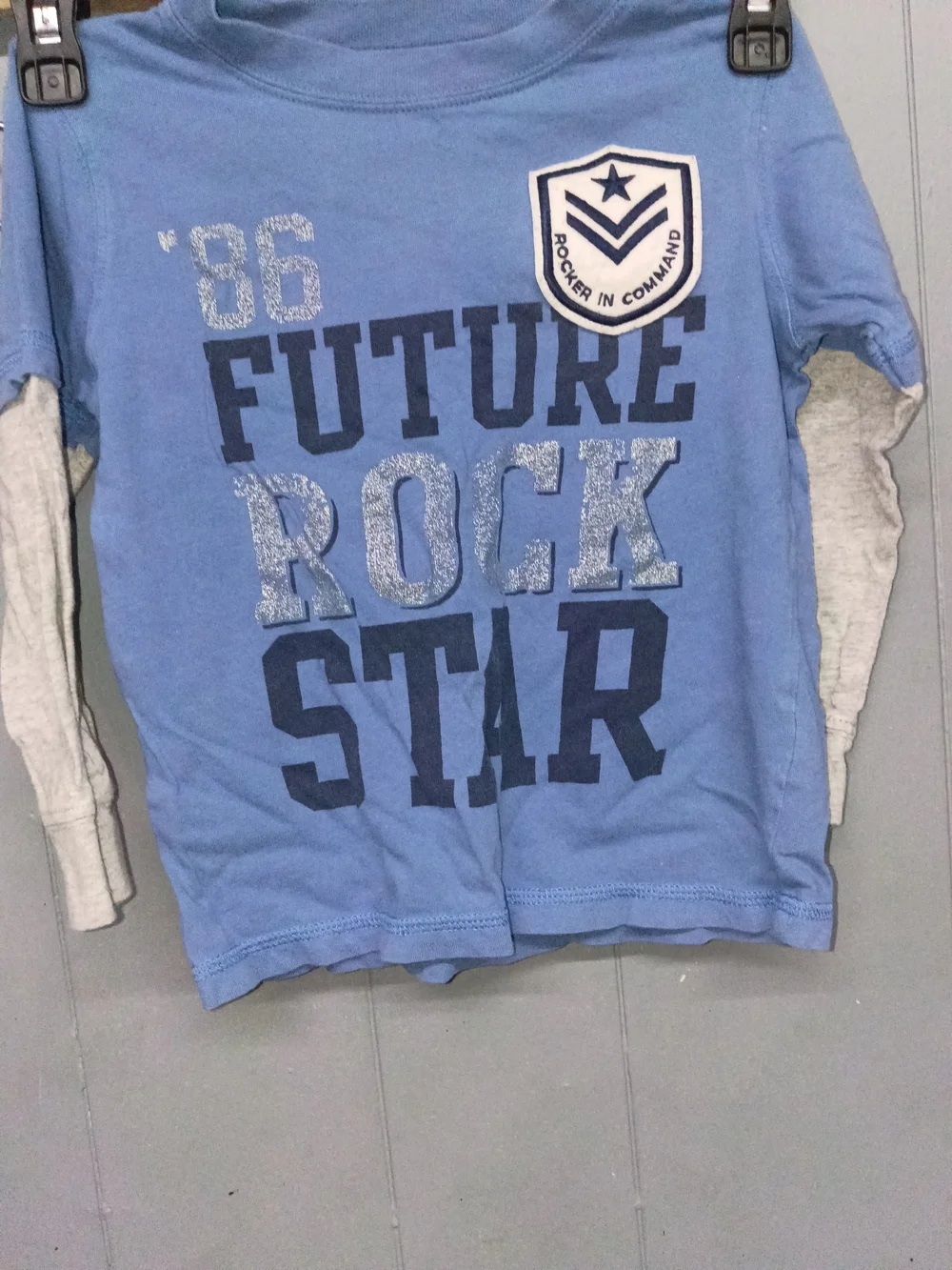 Future Rock Star Long-Sleeve Tee for Kids - Blue